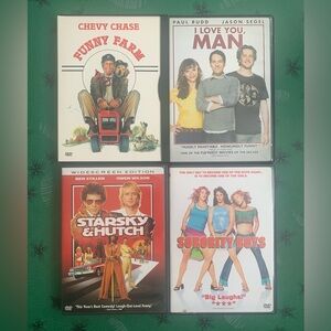 Lot of 4 Comedy Film DVDs Chevy Chase Ben Stiller Paul Rudd